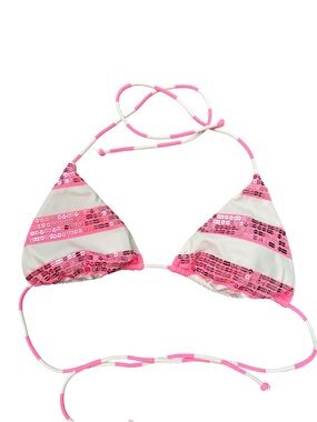 Victoria’s Secret Sequin Stripe Bikini Top